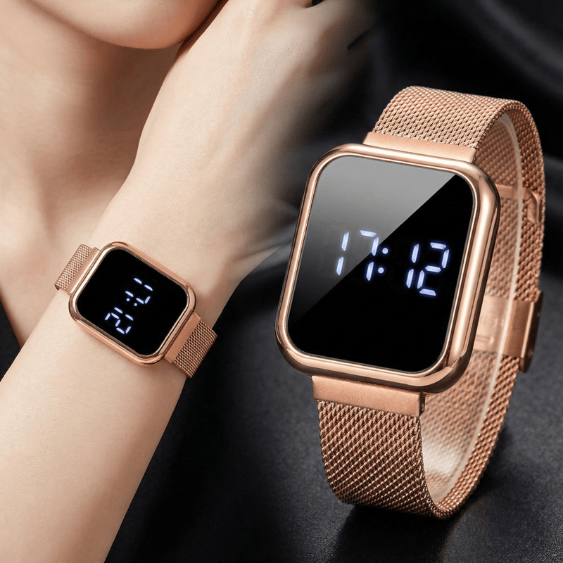 Luxury Watch Market - Fashion Rectangle Digital Watches for Women