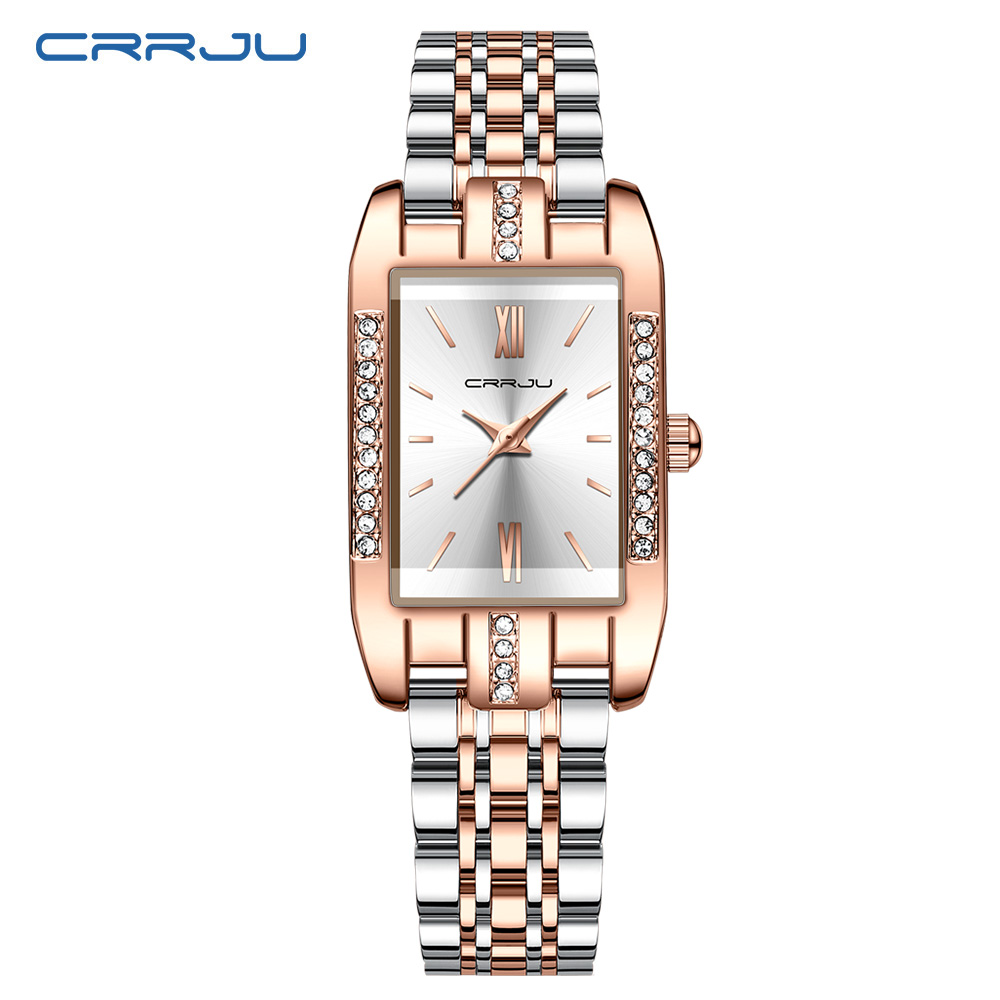 Luxury Watch For Sale - CRRJU Luxury Square Watch for Woman