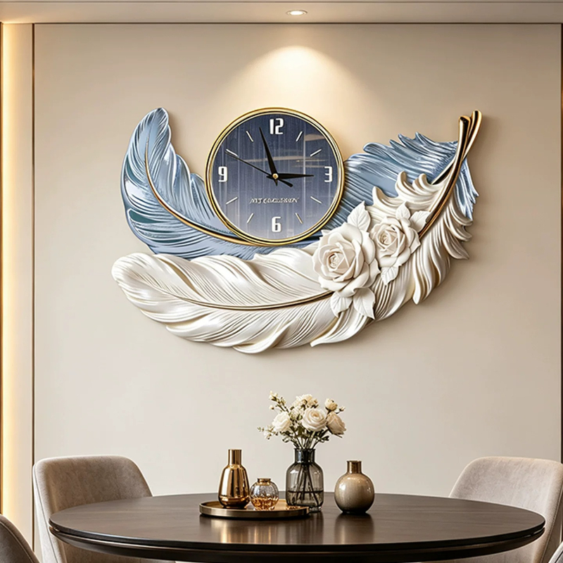 High-end Feather Design Wall C - огляд і ціна Luxury Watch Wall Clock