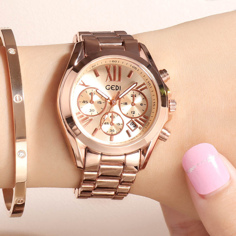 Luxury Rose Gold Women Casual  - огляд і ціна Luxury Watch Unique