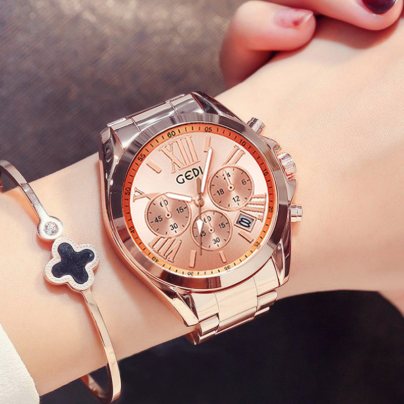 Luxury Rose Gold Women Casual  - огляд і ціна Luxury Watch Unique