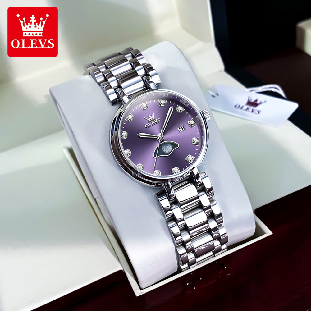 OLEVS Elegant Fashion Purple R - огляд і ціна Luxury Watch Cheap