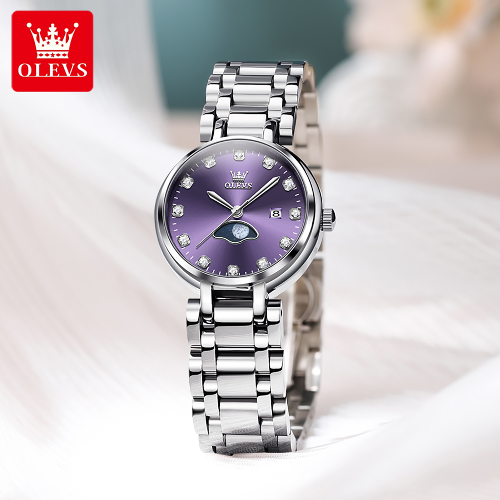 OLEVS Elegant Fashion Purple R - огляд і ціна Luxury Watch Cheap
