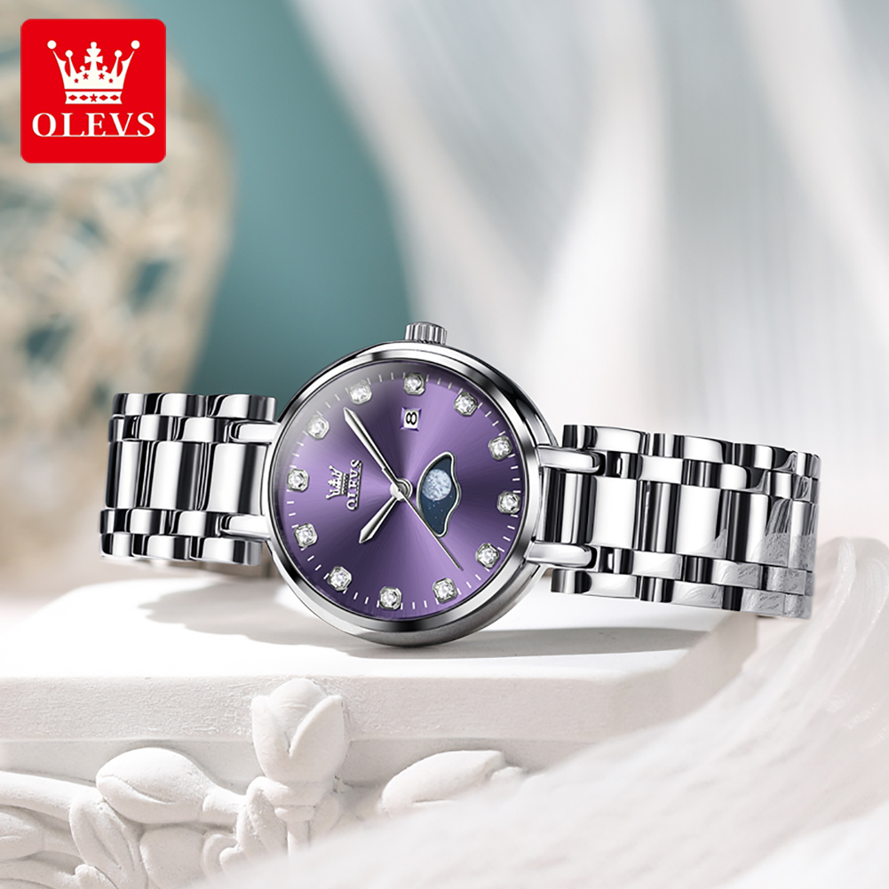 OLEVS Elegant Fashion Purple R - огляд і ціна Luxury Watch Cheap
