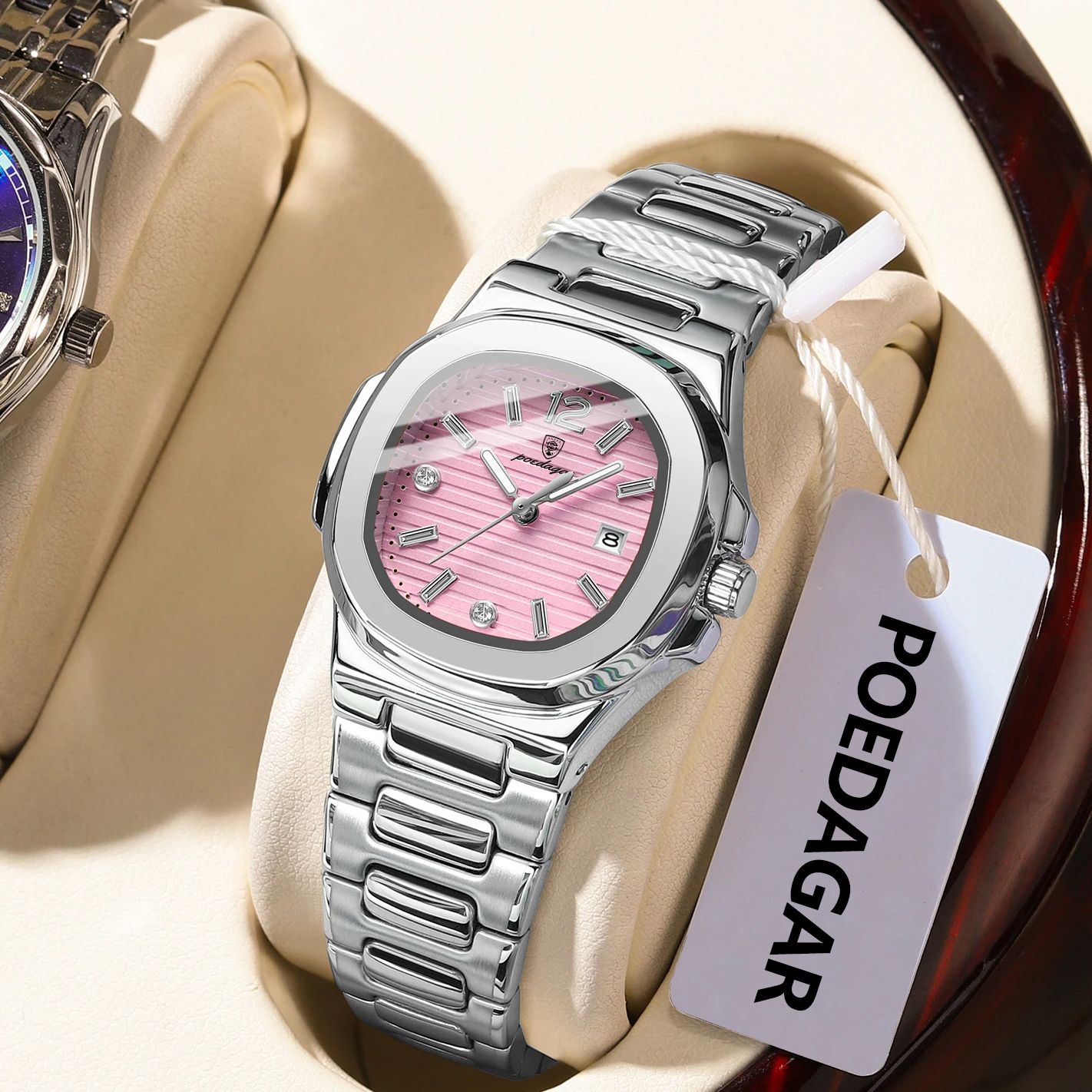 POEDAGAR Square Fashion Woman  - огляд і ціна Luxury Watch For Sale