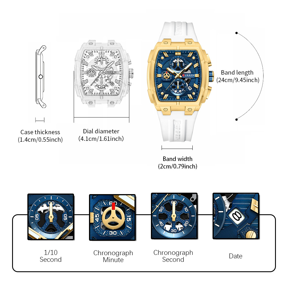 CURREN Luxury Vintage Watch fo - огляд і ціна Luxury Watch Collection