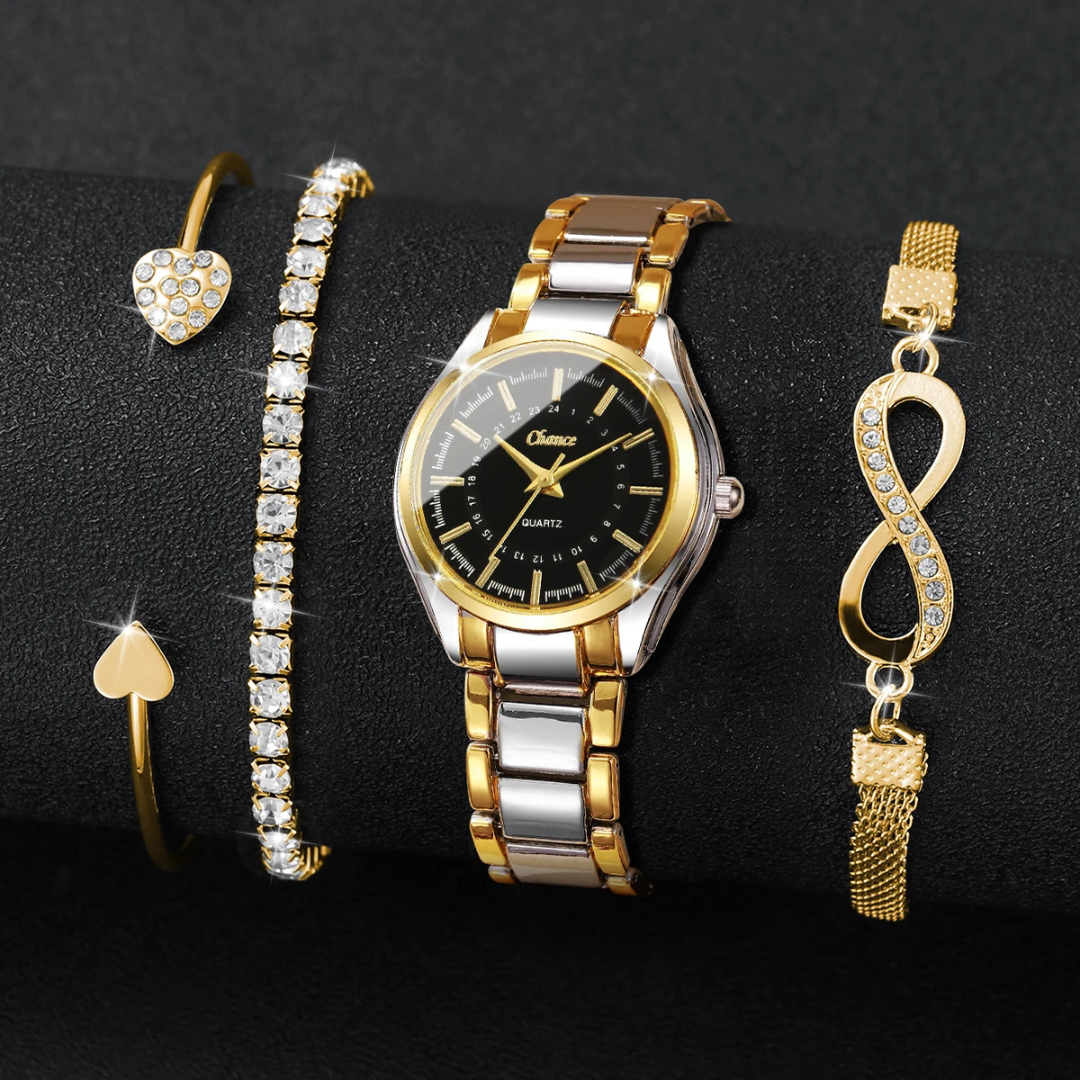 4PCS Elegant Women Watches Bra - огляд і ціна Luxury Watch Collection