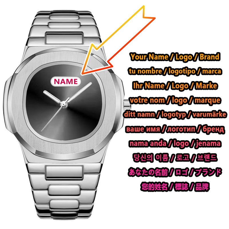 Custom Logo Men's Quartz Watch - огляд і ціна Luxury Watch Logo