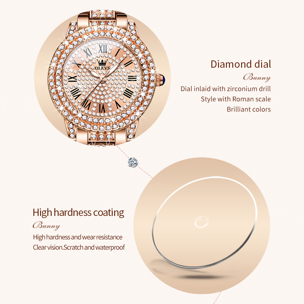 OLEVS 9943 Luxury All Diamond  - огляд і ціна Luxury Watch Cheap